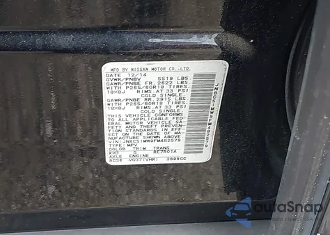 2015 Infiniti Qx70 from USA, damaged, VIN JN8CS1MW9FM482579